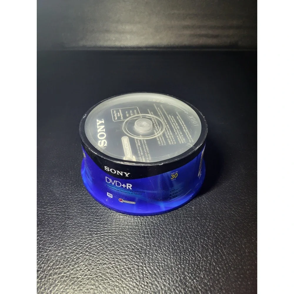 Sony DVD+R 30DPR47RS4 Recordable Media 1X - 16X 120 min 4.7GB 30-Pack Spindle